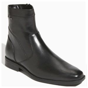 Blondo Valerio Mens Waterproof Ankle Boot Black Leather Square Toe Size 10.5